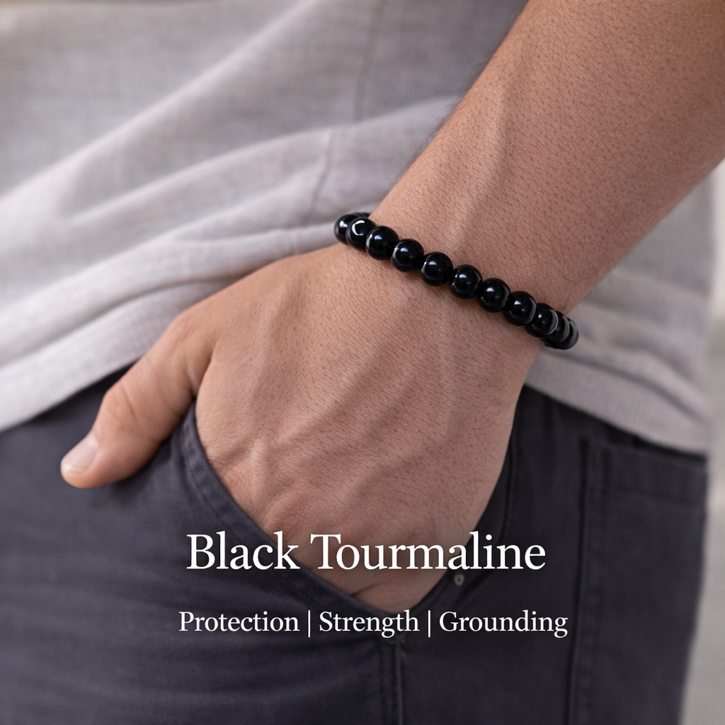 Black Tourmaline Bracelet — Protection & Grounding