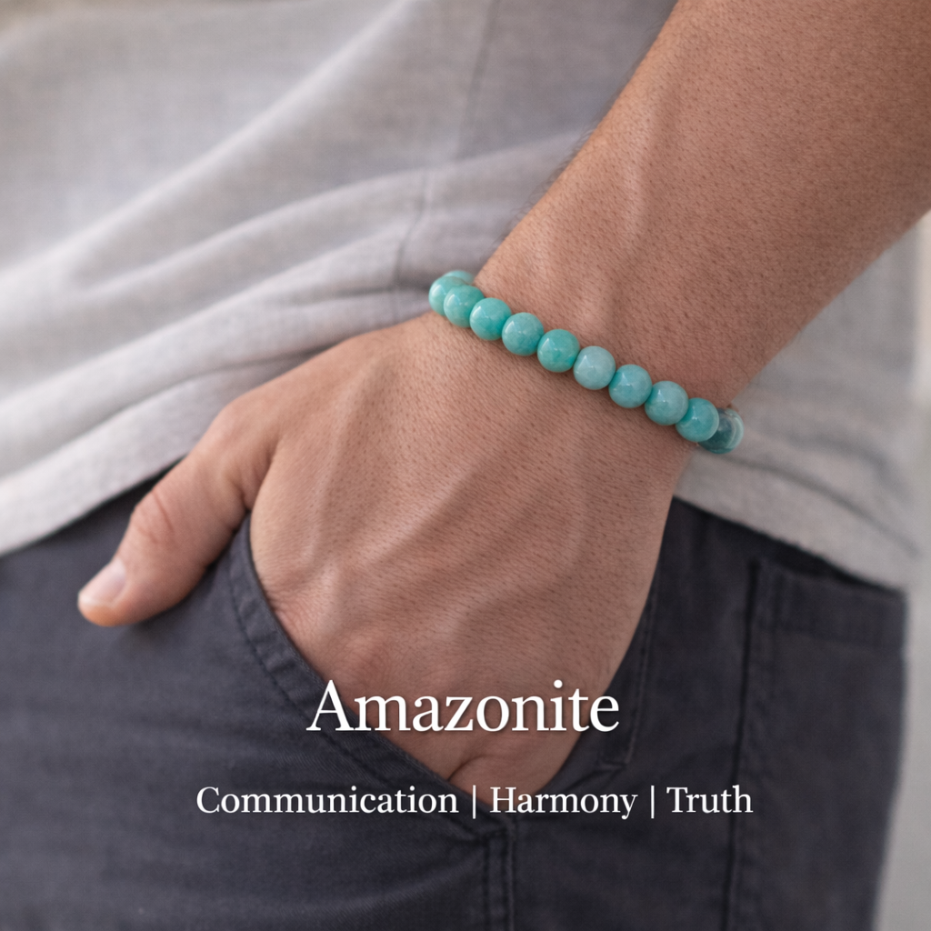 Amazonite Bracelet — Calm & Courage
