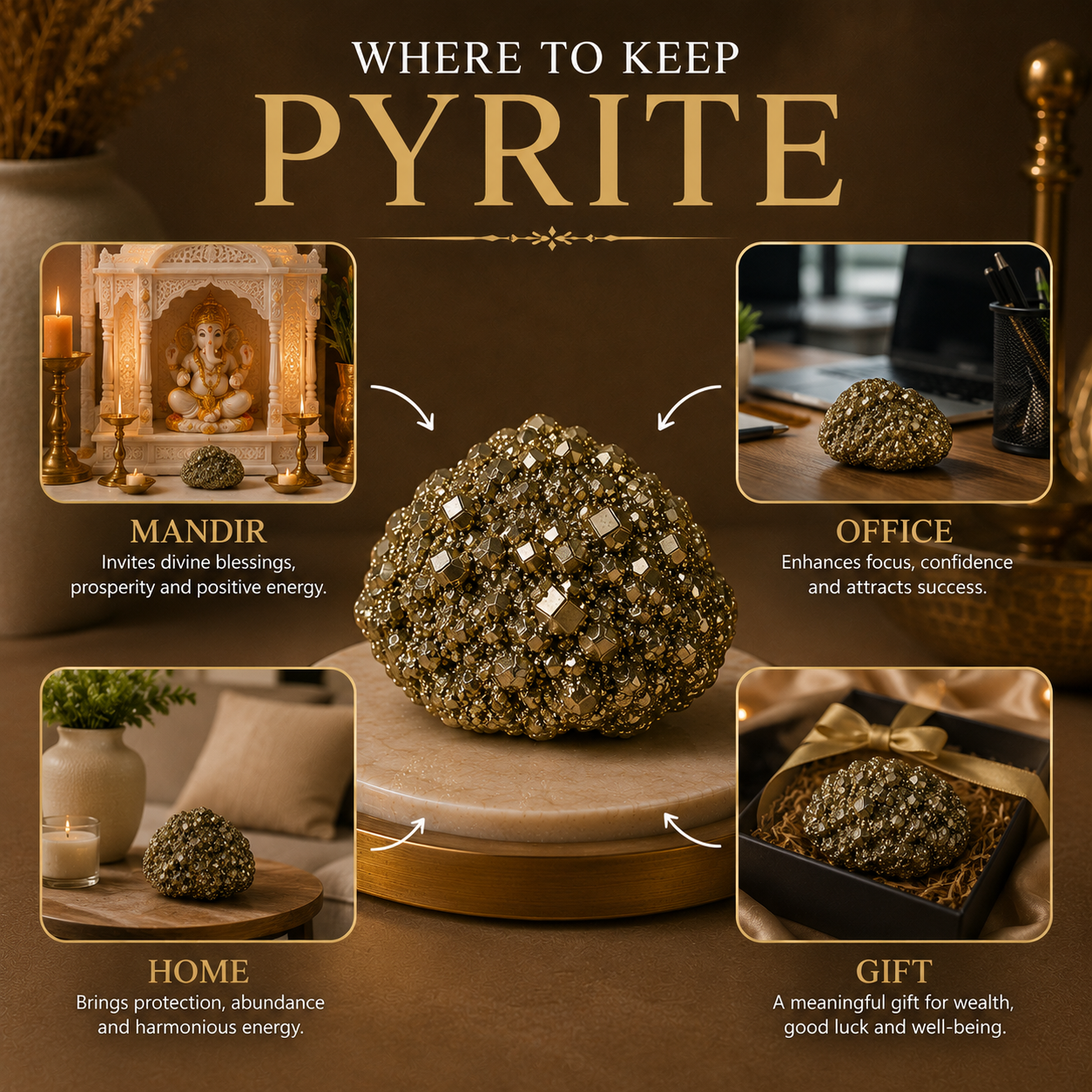 Money Magnet Pyrite Raw Stone