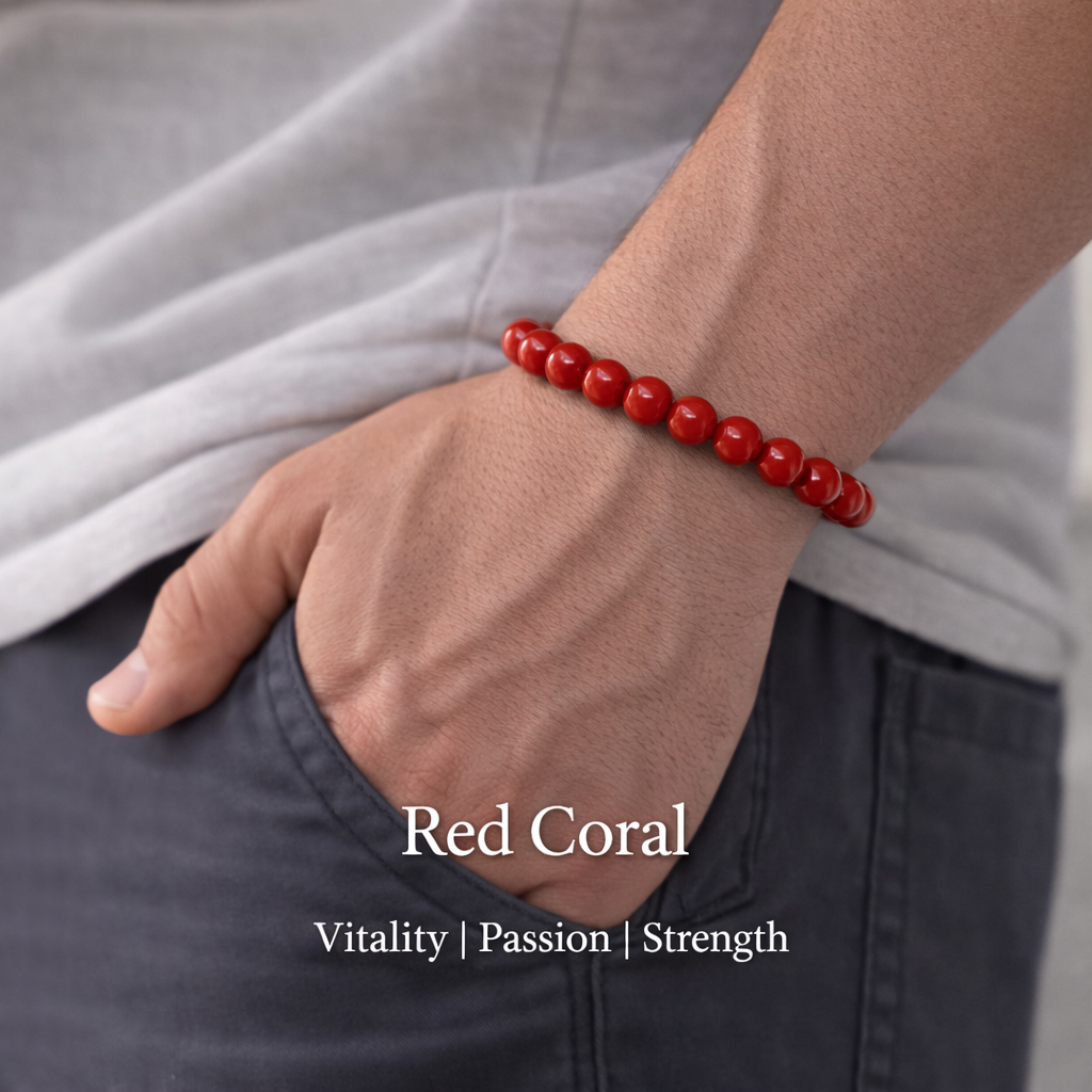Red Coral Bracelet — Strength & Vitality