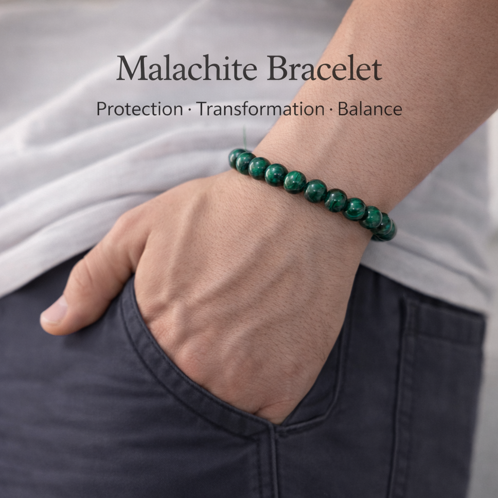 Malachite Bracelet — Transformation & Growth