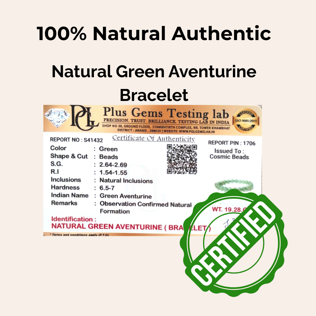 Green Aventurine Bracelet — Luck & Prosperity