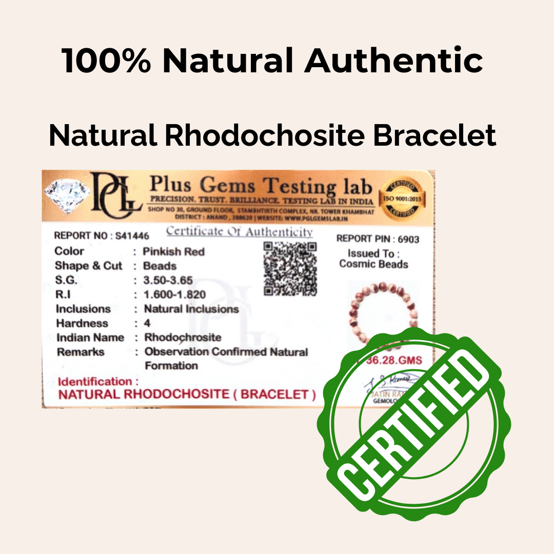Rhodochrosite Bracelet — Compassion & Joy