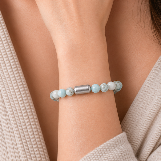 Larimar Bracelet — Peace & Serenity