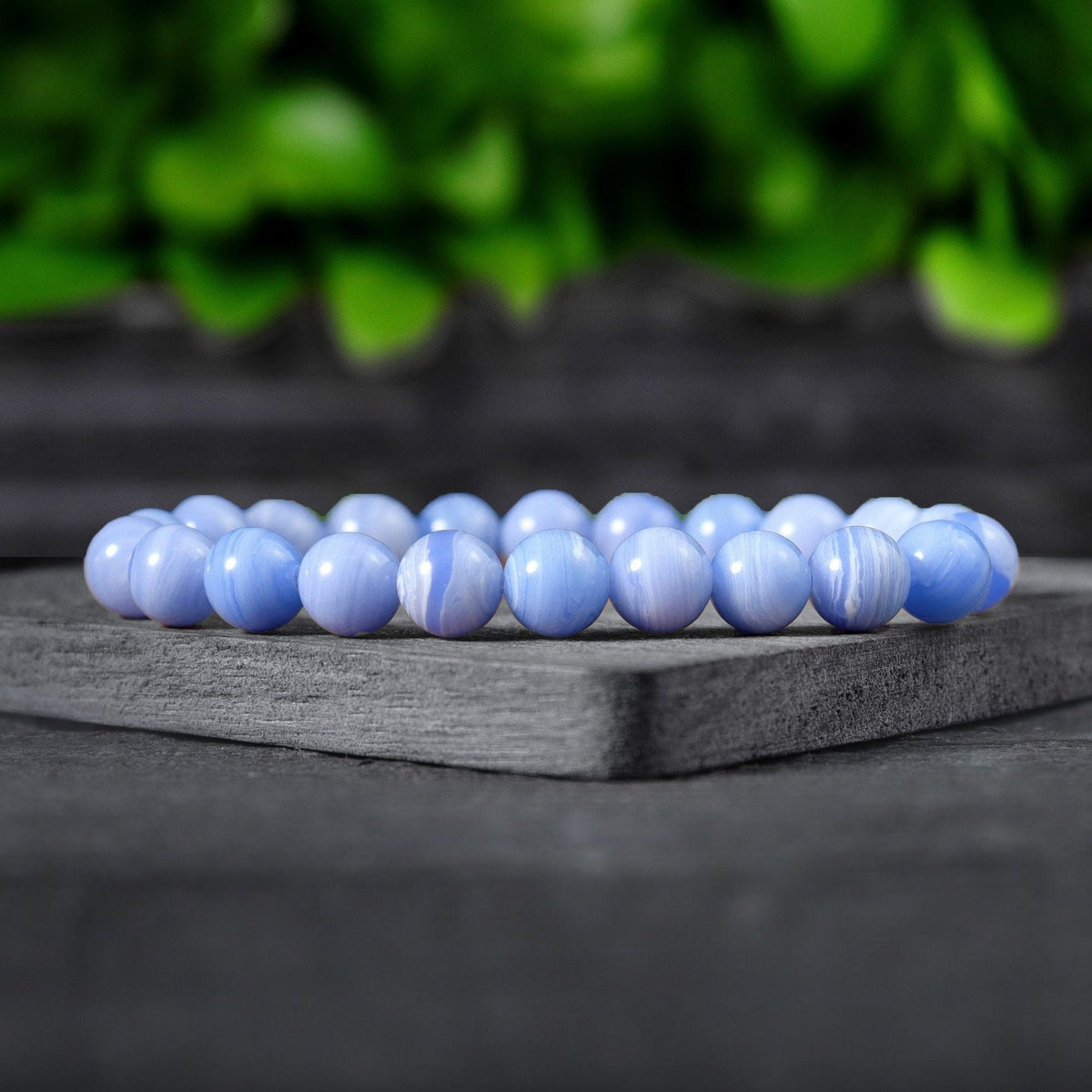 Blue Lace Agate Bracelet — Calm & Communication
