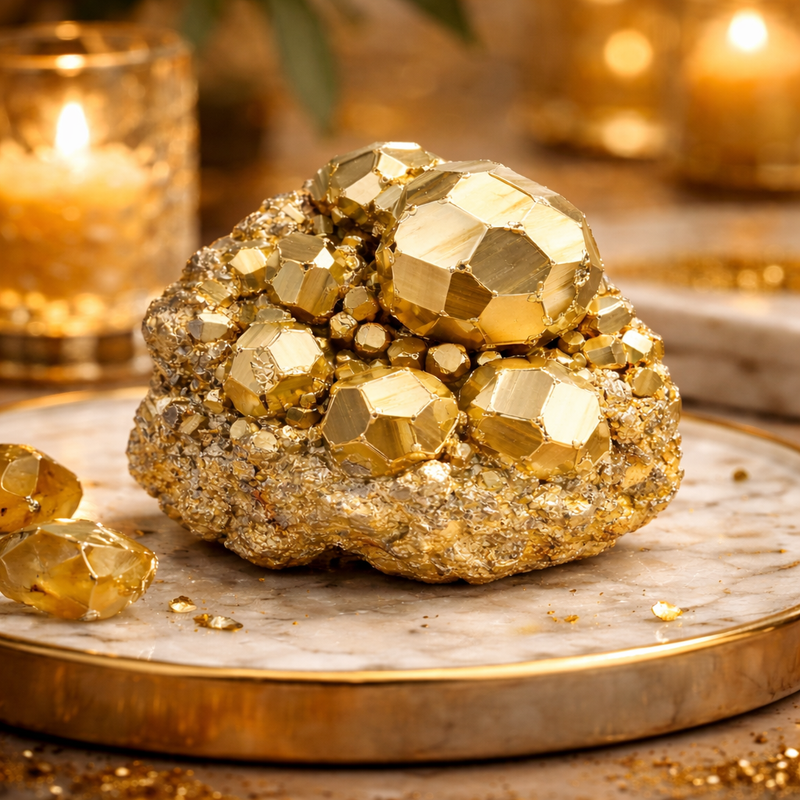 Pyrite Cluster — AAA Natural Crystal