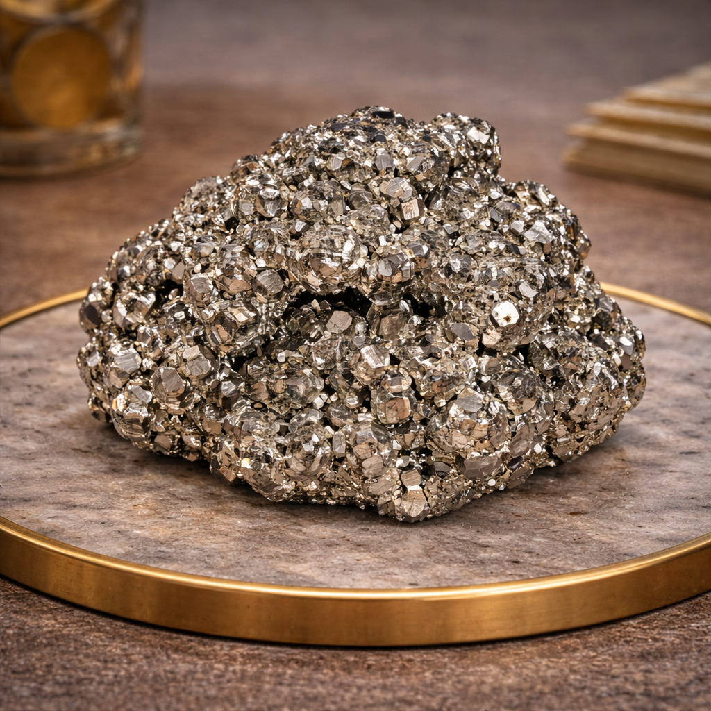 Peru Pyrite Cluster — AAA Natural Crystal