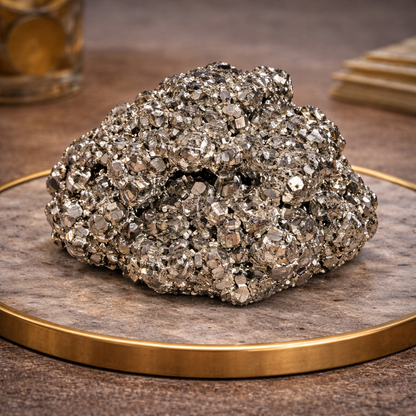Peru Pyrite Cluster — AAA Natural Crystal