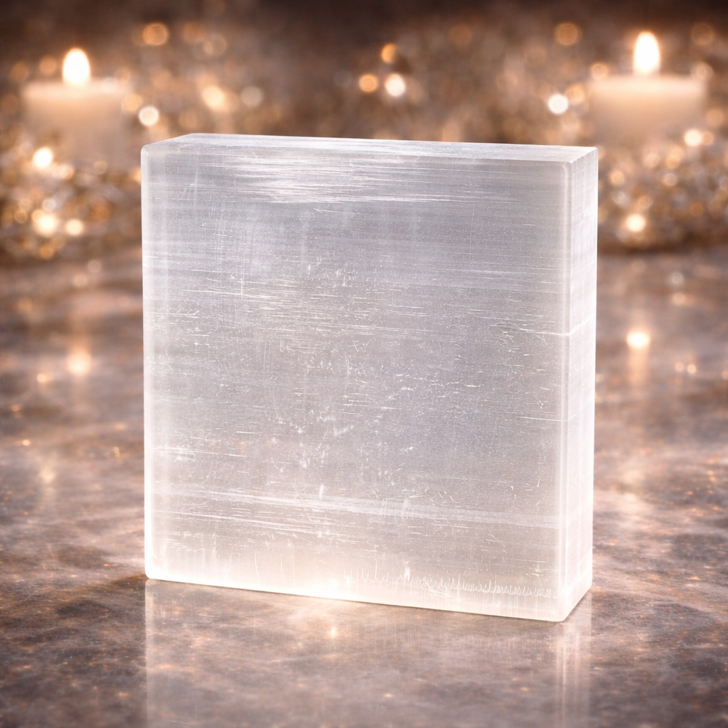 Selenite Charging Plate — Crystal Cleanser