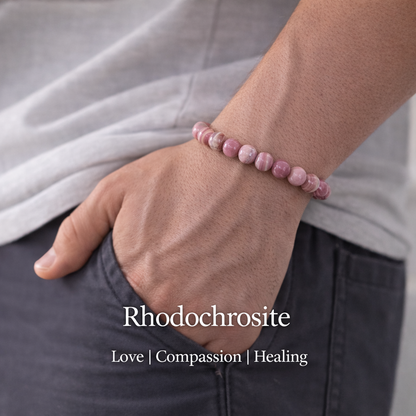 Rhodochrosite Bracelet — Compassion & Joy