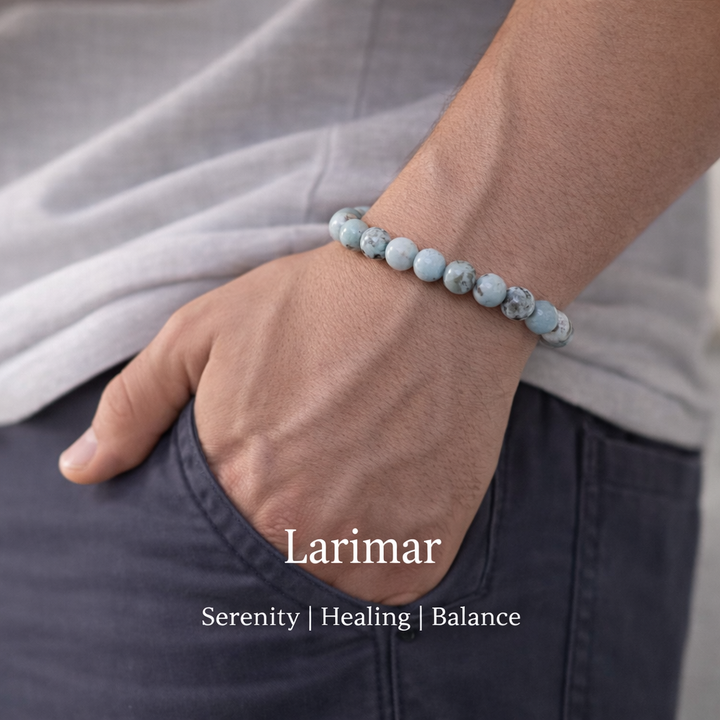 Larimar Bracelet — Peace & Serenity