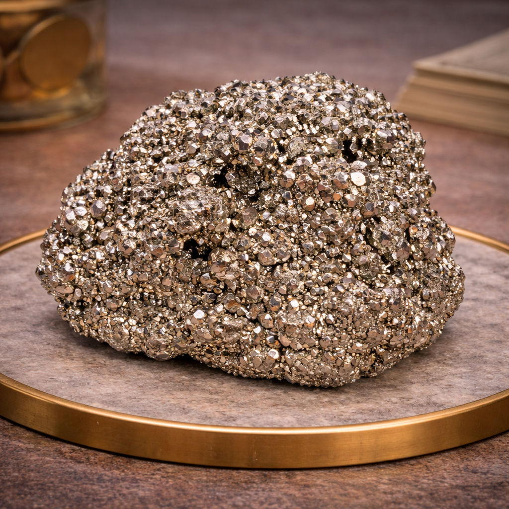 Peru Pyrite Cluster — AAA Natural Crystal