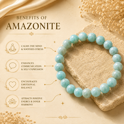 Amazonite Bracelet — Calm & Courage