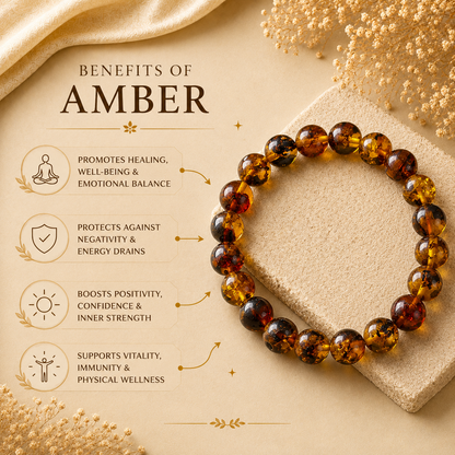 Amber Bracelet — Warmth & Healing
