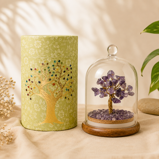 Amethyst Crystal Wish Tree — Calm & Clarity
