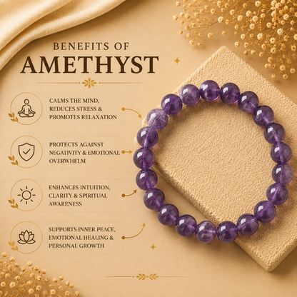 Amethyst Bracelet — Clarity & Calm