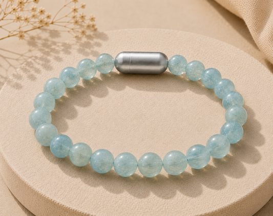 Aquamarine Bracelet — Serenity & Courage