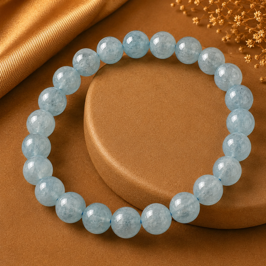 Aquamarine Bracelet — Serenity & Courage