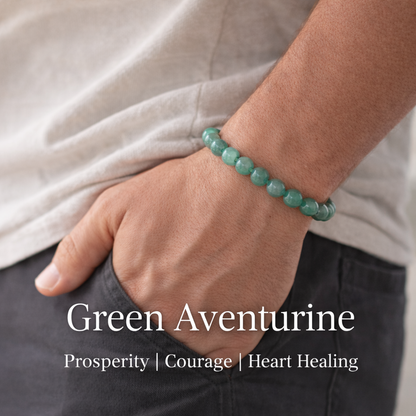 Green Aventurine Bracelet — Luck & Prosperity