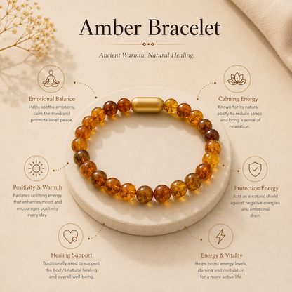 Amber Bracelet — Warmth & Healing