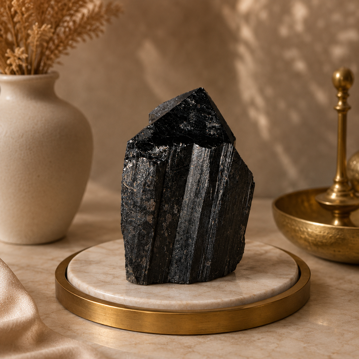 Suraksha Kavach Black Tourmaline Raw Stone