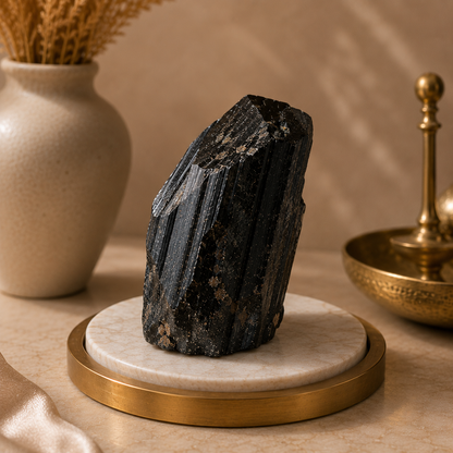 Suraksha Kavach Black Tourmaline Raw Stone