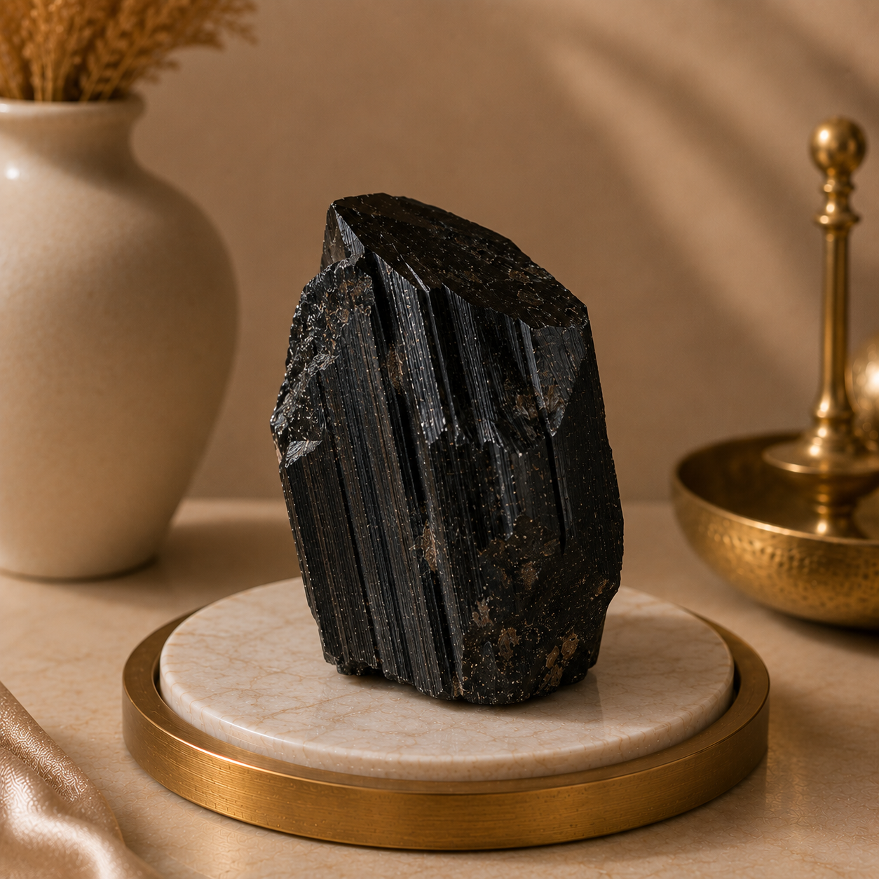 Suraksha Kavach Black Tourmaline Raw Stone