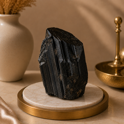 Suraksha Kavach Black Tourmaline Raw Stone