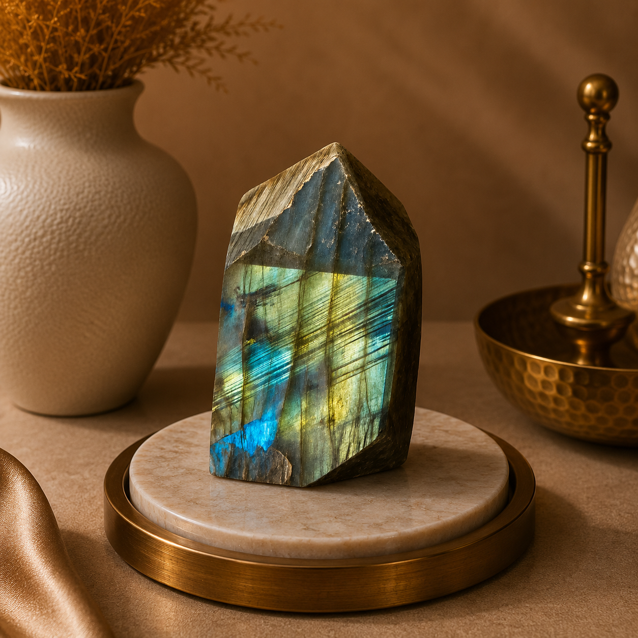Aura Shield Labradorite Raw Stone