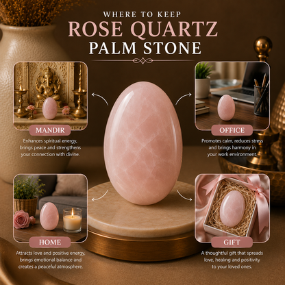 Love Magnet Rose Quartz Raw Stone