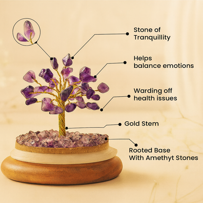 Mixed Crystal Wish Tree — Healing & Harmony