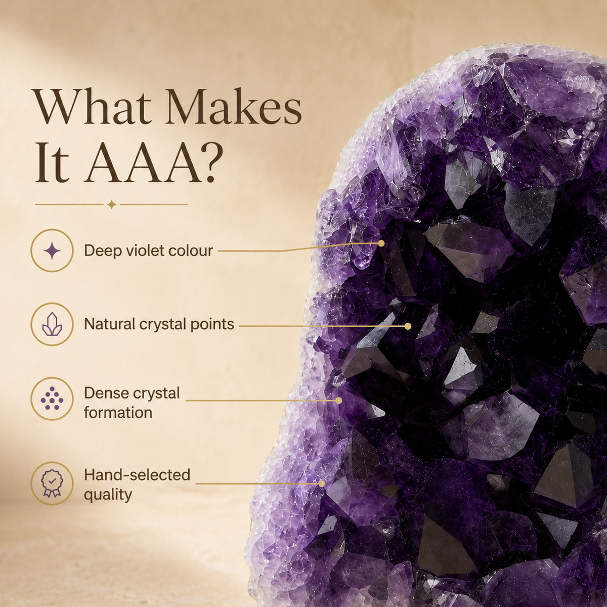 Amethyst Cave (Large) — AAA Natural Crystal