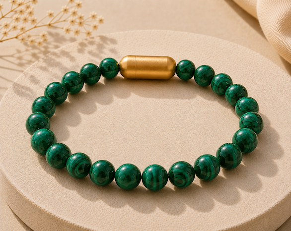 Malachite Bracelet — Transformation & Growth