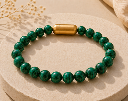 Malachite Bracelet — Transformation & Growth