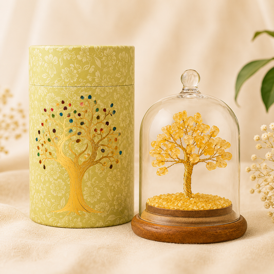 Citrine Crystal Wish Tree — Abundance & Joy
