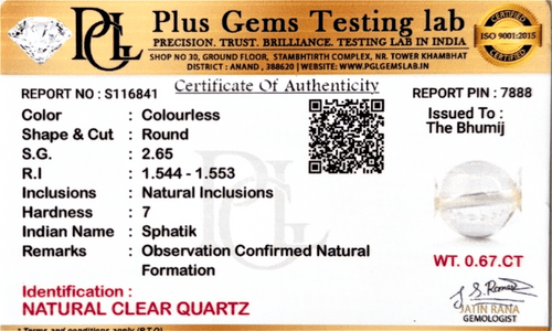Certificate 1