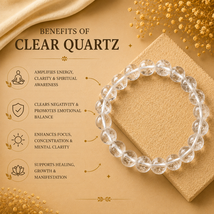 Clear Quartz Bracelet — Clarity & Amplification