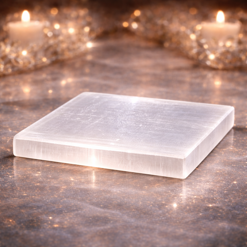Selenite Charging Plate — Crystal Cleanser