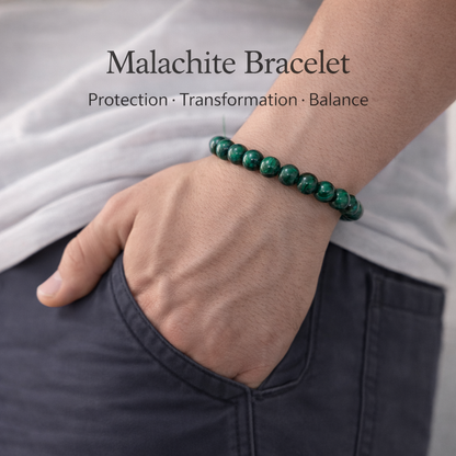 Malachite Bracelet — Transformation & Growth