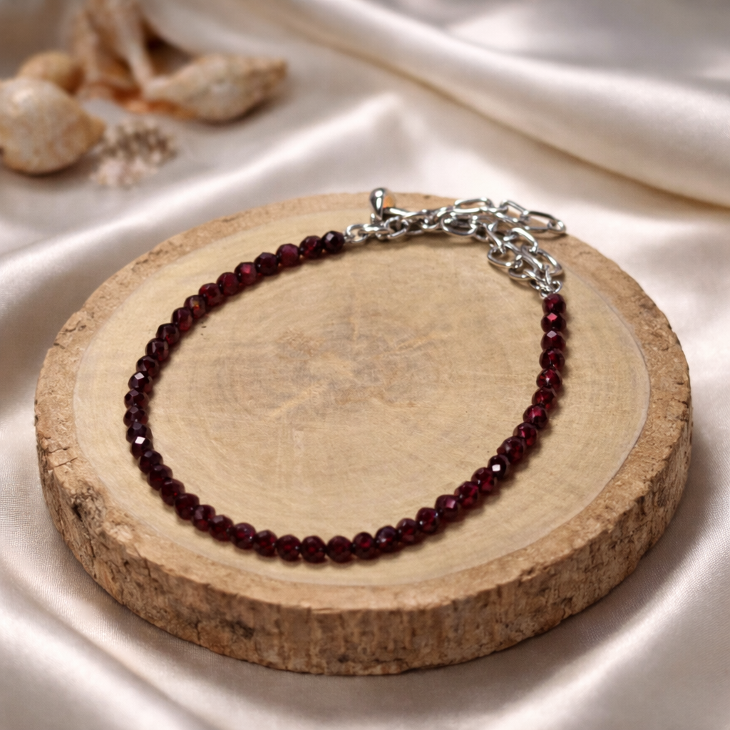 Garnet Anklet — Passion & Love