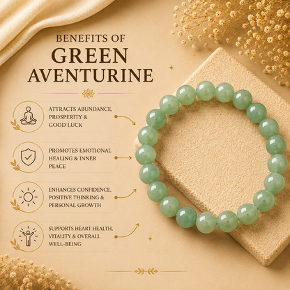 Green Aventurine Bracelet — Luck & Prosperity
