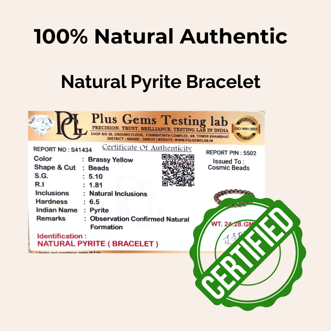 Pyrite Bracelet — Prosperity & Confidence