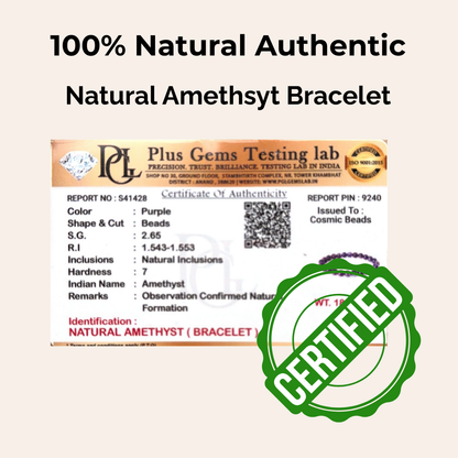 Amethyst Bracelet — Clarity & Calm