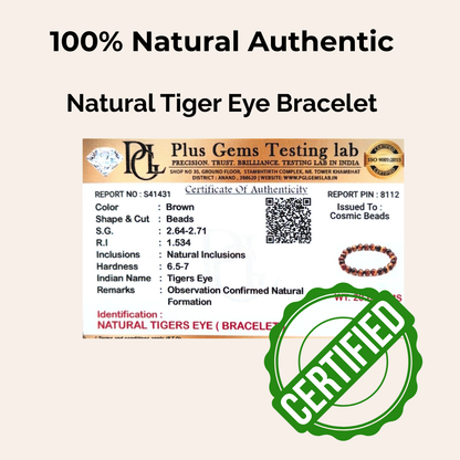Tiger Eye Bracelet — Courage & Focus