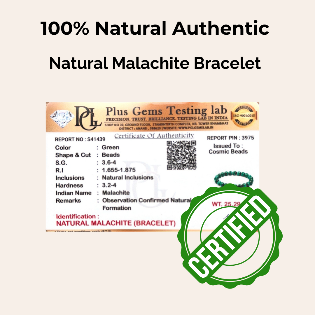 Malachite Bracelet — Transformation & Growth