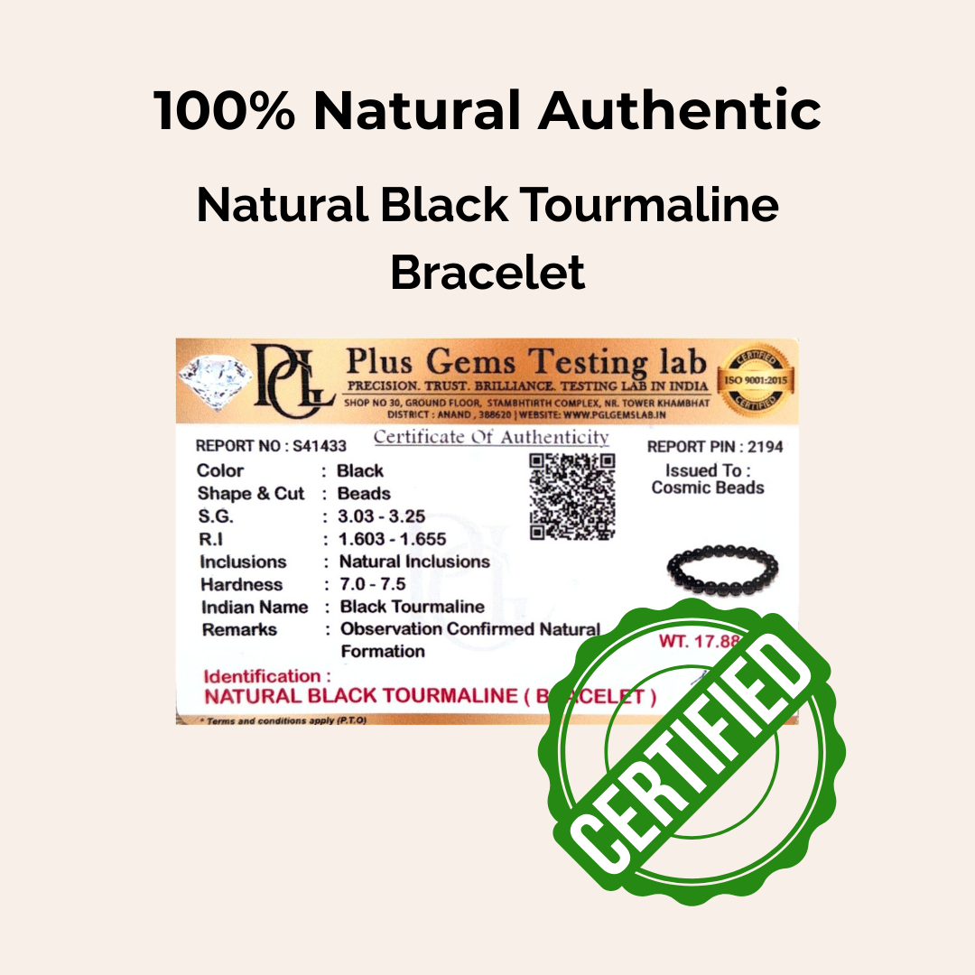 Black Tourmaline Bracelet — Protection & Grounding