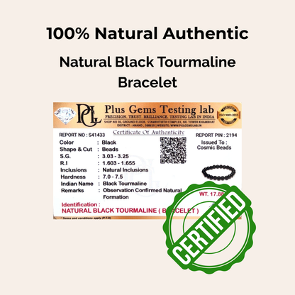 Black Tourmaline Bracelet — Protection & Grounding