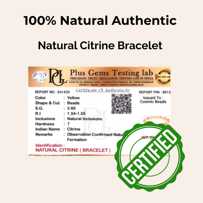Citrine Bracelet — Abundance & Joy