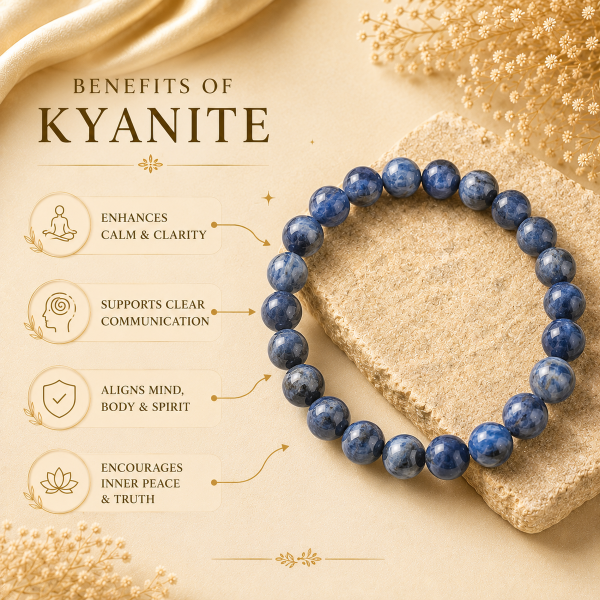 Kyanite Bracelet — Alignment & Calm