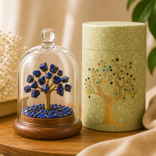 Lapis Lazuli Crystal Wish Tree — Wisdom & Truth